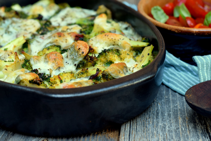 Karola's Kitchen - Ovenschotel met broccoli, boerenkool en mozzarella